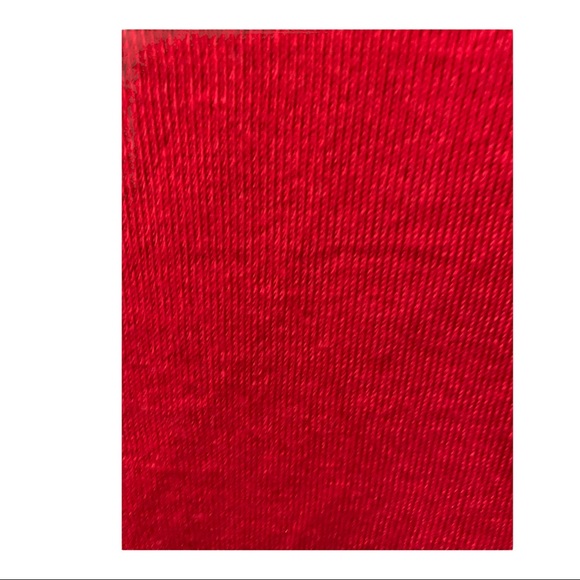 HART SCHAFFNER MARX 100% EXTRA FINE WOOL  RED RIBBED V-NECK SWEATER VEST - Picture 14 of 15